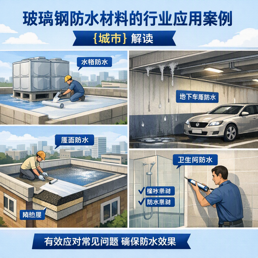 玻璃钢防水材料的行业应用案例,沈阳解读